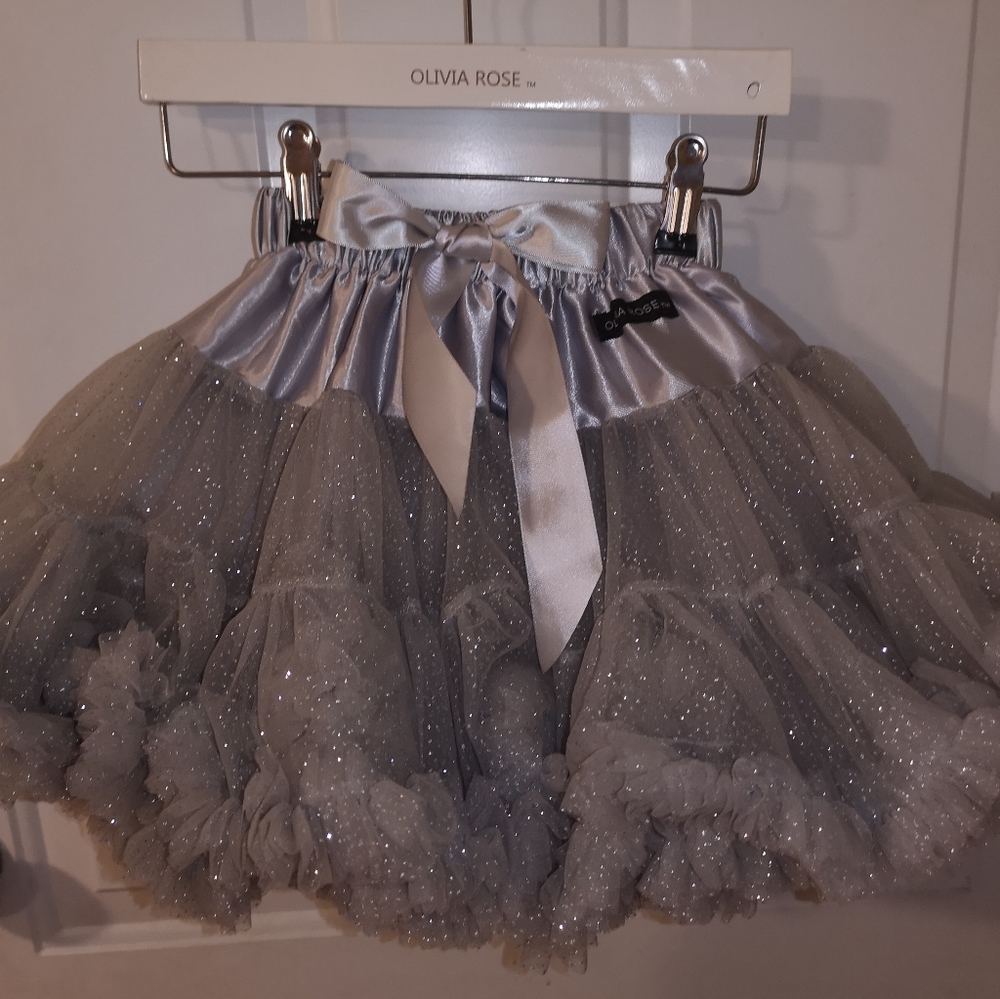 Olivia Rose silver tutu size 1-3 years